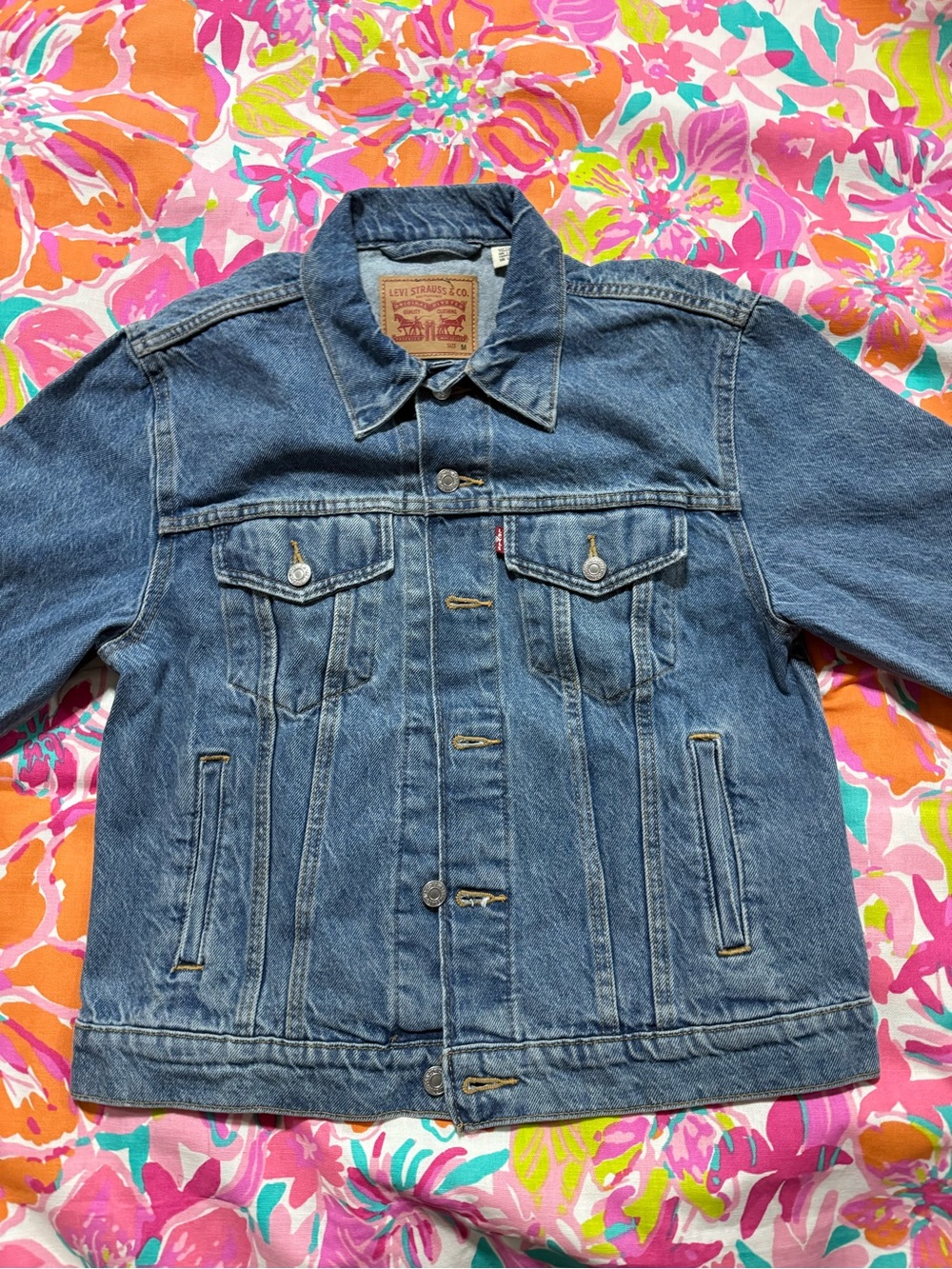 Levi's Blue Denim Trucker Jacket - Classic Men's Jean Jacket